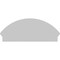 Ekena Millwork Segment Arch Sunburst Architectural Grade PVC Combination Pediment, 40"W x 16-7/8"H x 2-3/4"P PEDPC040X170SEG01 - alternate 2